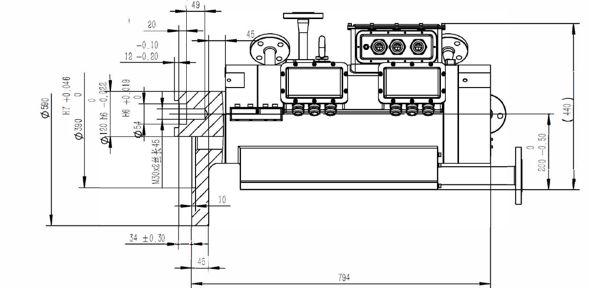 200KW 15000RPM DIMENSION-01 200KW 15000RPM DIMENSION-01